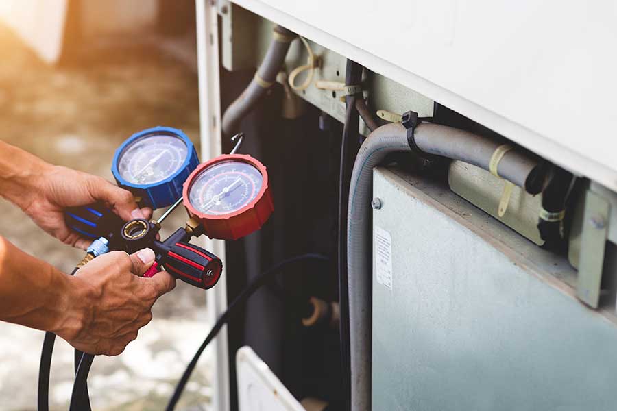 AC tune up in process